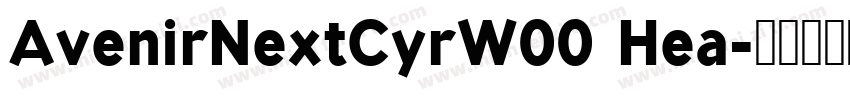 AvenirNextCyrW00 Hea字体转换